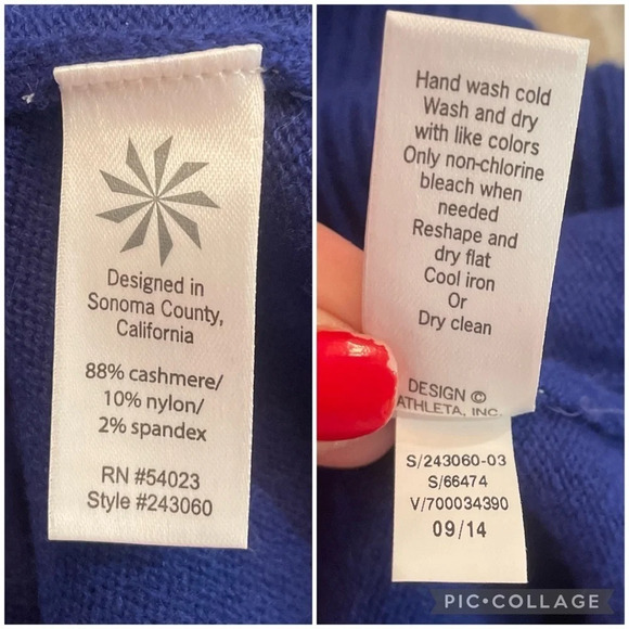 Athleta Cashmere Adi Mudra Sweater Dress Medium - Picture 4 of 7